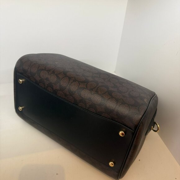 coach Rowan Large Satchel Bag In Signature Canvas cv959 - Picture 5 of 8